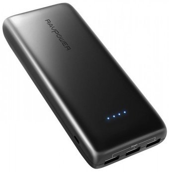 RAVPower Ace 22000 mAh Hızlı Şarj Micro USB Çoklu Kablolu Powerbank Siyah