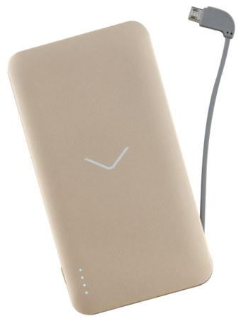 Vestel 5000 mAh Hızlı Şarj Micro USB Kablolu Powerbank Altın
