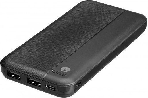 S-link IP-G10D 10000 mAh Hızlı Şarj USB & Type C Çoklu Kablolu Powerbank Siyah