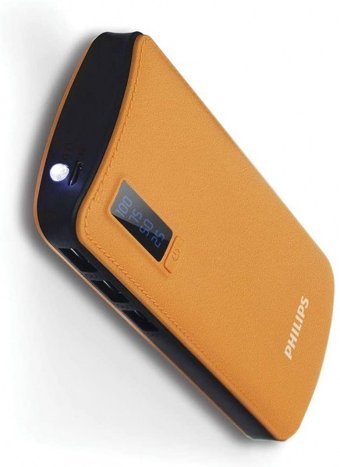 Philips DLP6006 11000 mAh Hızlı Şarj Işıklı Dijital Göstergeli Micro USB Çoklu Kablolu Powerbank Turuncu