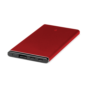 Ttec AlumiSlim 5000 mAh Hızlı Şarj Micro USB Kablolu Powerbank Kırmızı