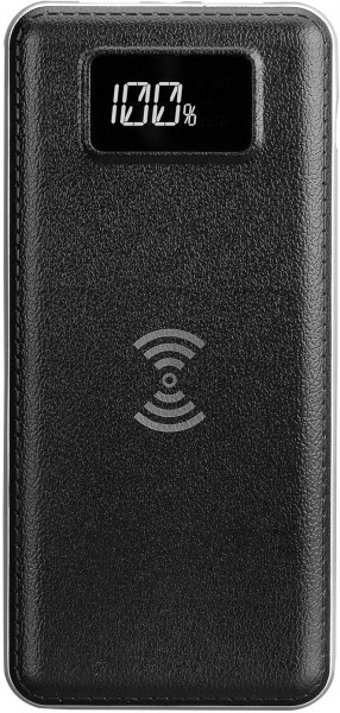 S-link IP-G10W 10000 mAh Hızlı Şarj Işıklı Dijital Göstergeli USB & Type C Çoklu Kablolu Powerbank Siyah