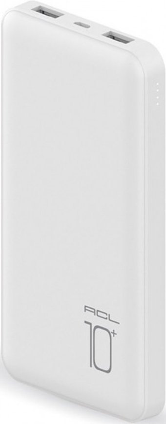 ACL PW-34 10000 mAh Hızlı Şarj Micro USB Çoklu Kablolu Powerbank Beyaz