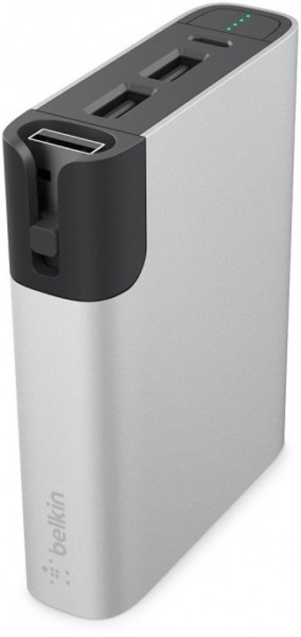 Belkin Mixit 6600 mAh Hızlı Şarj Micro USB Çoklu Kablolu Powerbank Gümüş