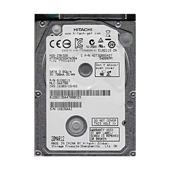 Hitachi Z5K320 HCC543232A7A380 320 GB 2.5 İnç 5400 RPM 8 MB SATA 2.0 Laptop Harddisk