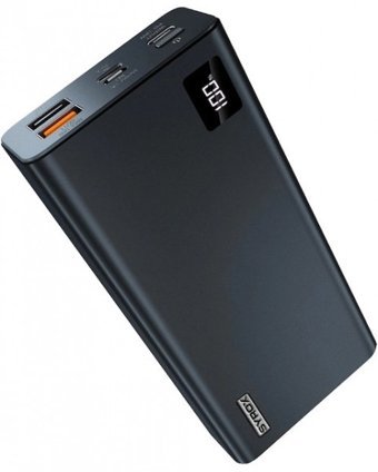 Syrox PB120 20000 mAh Hızlı Şarj Dijital Göstergeli Lightning Çoklu Kablolu Powerbank Siyah
