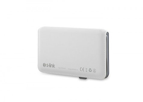 S-link Swapp IP-L48 9000 mAh Hızlı Şarj Micro USB Çoklu Kablolu Powerbank Beyaz