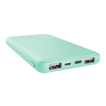 Trust Primo 10000 mAh Hızlı Şarj USB & Type C Çoklu Kablolu Powerbank Yeşil