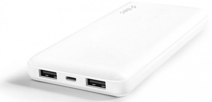 Ttec MyPowerSlim 10000 mAh Hızlı Şarj Micro USB Çoklu Kablolu Powerbank Beyaz