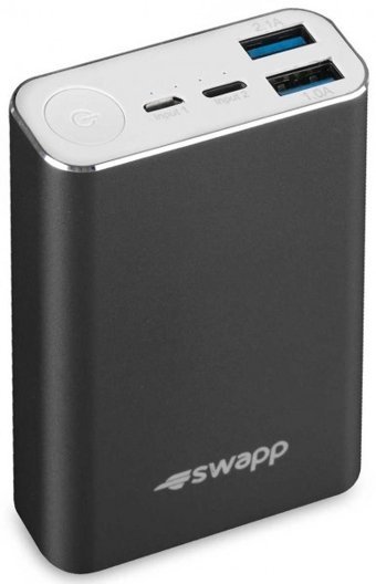 S-link Swapp IP-G7 7800 mAh Hızlı Şarj Micro USB Çoklu Kablolu Powerbank Siyah