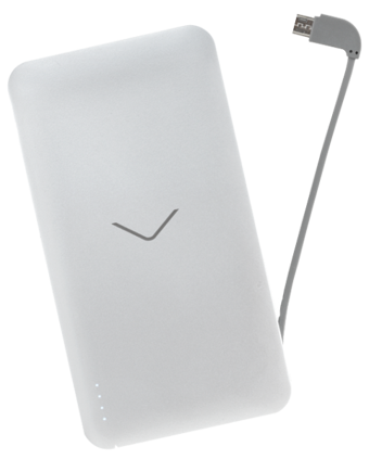 Vestel 5000 mAh Hızlı Şarj Micro USB Kablolu Powerbank Gümüş