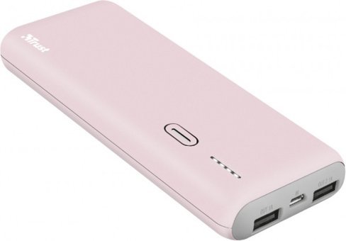 Trust Urban 10000 mAh Hızlı Şarj Micro USB Çoklu Kablolu Powerbank Pembe