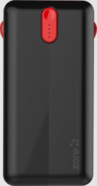 Zore ZR-2014 20000 mAh Hızlı Şarj USB & Type C Çoklu Kablolu Powerbank Siyah