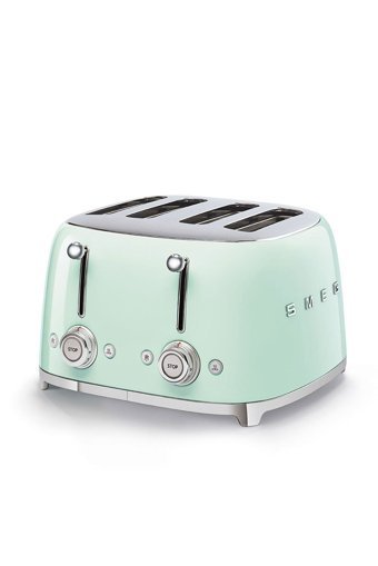 Smeg 50's Style TSF03PGEU 4 Dilim Kırıntı Tepsili 2000 W Yeşil Retro Ekmek Kızartma Makinesi