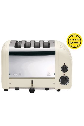 Dualit Classic 47045 4 Dilim Kırıntı Tepsili 2200 W Krem Ekmek Kızartma Makinesi