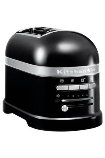 Kitchenaid 5KMT2204EOB Artisan 2 Dilim Kırıntı Tepsili 1250 W Siyah Retro Mini Ekmek Kızartma Makinesi