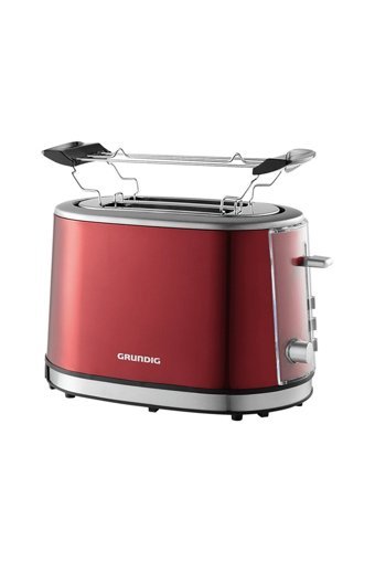 Grundig EK 4120 K 2 Dilim Kırıntı Tepsili Telli Akıllı 850 W Kırmızı Mini Ekmek Kızartma Makinesi