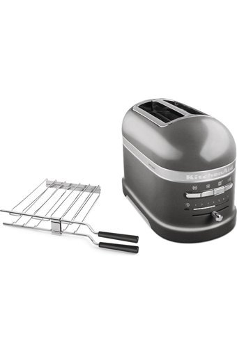 Kitchenaid 5KMT2204EMS Artisan 2 Dilim Kırıntı Tepsili 1250 W İnox Retro Mini Ekmek Kızartma Makinesi