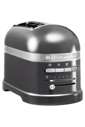 Kitchenaid 5KMT2204EMS Artisan 2 Dilim Kırıntı Tepsili 1250 W İnox Retro Mini Ekmek Kızartma Makinesi
