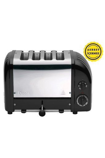 Dualit Classic 47035 4 Dilim Kırıntı Tepsili 2200 W Siyah Ekmek Kızartma Makinesi
