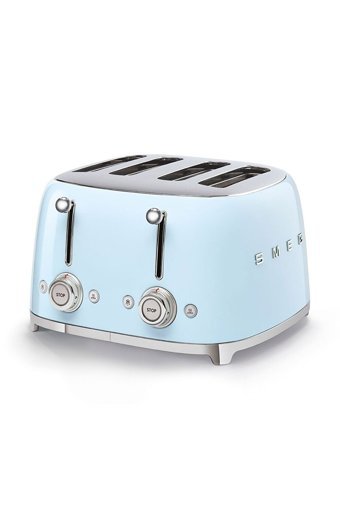 Smeg 50's Style TSF03PBEU 4 Dilim Kırıntı Tepsili 2000 W Mavi Retro Ekmek Kızartma Makinesi