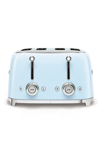 Smeg 50's Style TSF03PBEU 4 Dilim Kırıntı Tepsili 2000 W Mavi Retro Ekmek Kızartma Makinesi