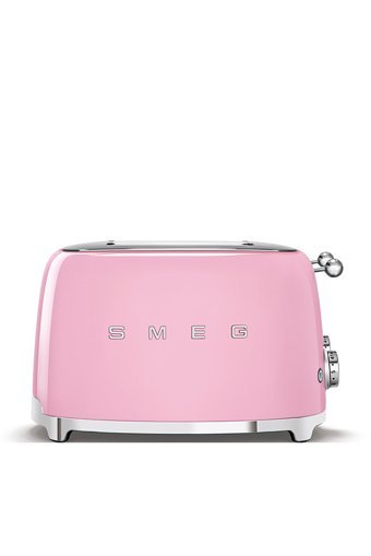 Smeg 50's Style TSF03PKEU 4 Dilim Kırıntı Tepsili 2000 W Pembe Retro Ekmek Kızartma Makinesi