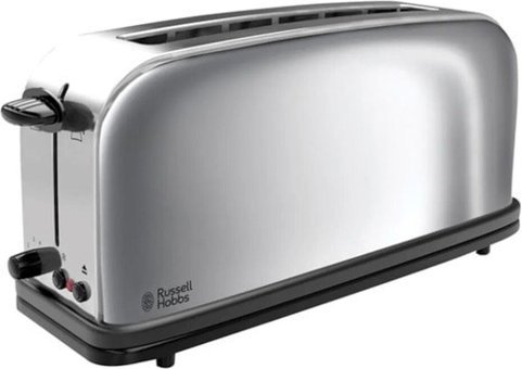 Russell Hobbs 23510-56 Victory Long 4 Dilim Kırıntı Tepsili Telli Akıllı 1600 W İnox Ekmek Kızartma Makinesi