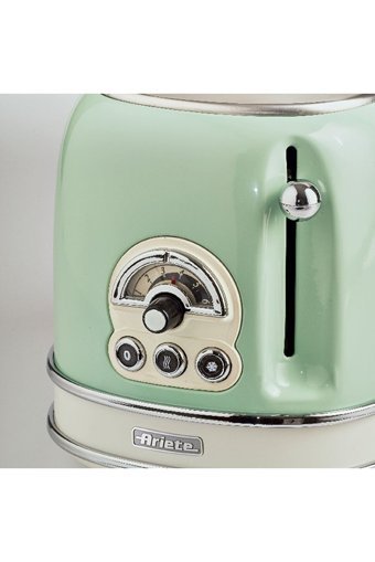 Ariete Vintage 155 2 Dilim Kırıntı Tepsili Telli 810 W Yeşil Mini Ekmek Kızartma Makinesi