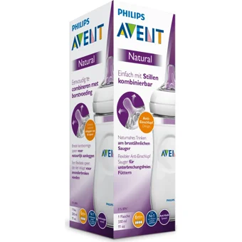Philips SCF696/17 Polipropilen Gaz Yapmayan Antikolik Yavaş Akışlı Kulpsuz 3+ Ay Beyaz Yuvarlak Uçlu Bebek Biberon 330 ml