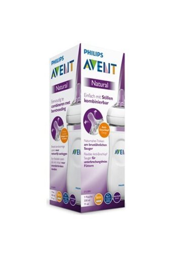 Philips Avent Natural Polipropilen Gaz Yapmayan Antikolik Hızlı Akışlı Kulpsuz 6+ Ay Şeffaf Yuvarlak Uçlu Bebek Biberon 330 ml