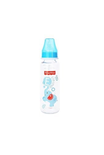 Fisher Price Fp-Fb004 Cam Gaz Yapmayan Antikolik Kulpsuz 6+ Ay Desenli Renkli Yuvarlak Uçlu Bebek Biberon 250 ml