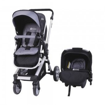 Star Baby SB202 Rabbit Çift Yönlü Katlanabilir 360 Derece Dönen Travel Sistem Bebek Arabası Gri
