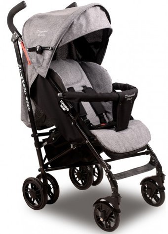 Diamond Baby Baby Pearl Katlanabilir 360 Derece Dönen Tam Yatar Kabin Tipi Puset Bebek Arabası Gri