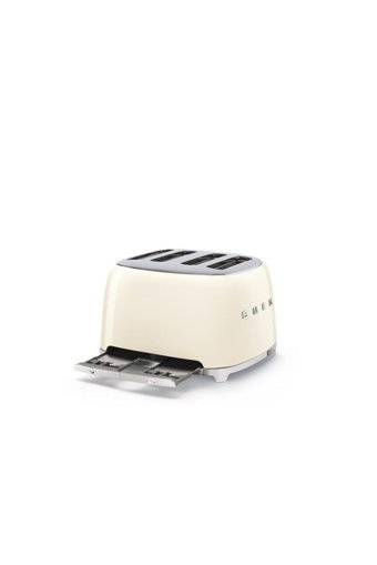 Smeg 50's Style TSF03CREU 4 Dilim Kırıntı Tepsili 2000 W Krem Retro Ekmek Kızartma Makinesi