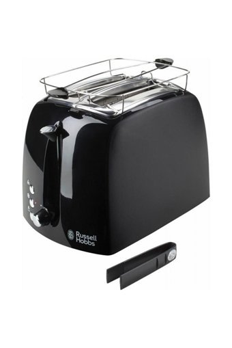 Russell Hobbs 22601-56 2 Dilim Kırıntı Tepsili Telli Akıllı Siyah Mini Ekmek Kızartma Makinesi