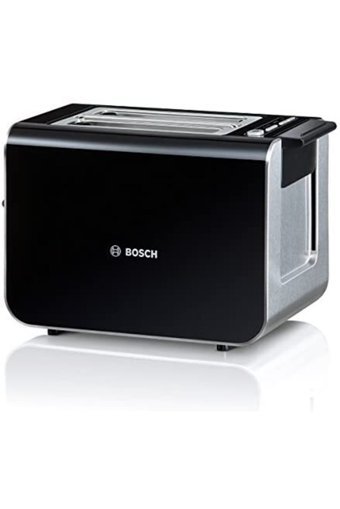 Bosch TAT8611 Styline 2 Dilim Kırıntı Tepsili Telli 860 W Siyah Mini Ekmek Kızartma Makinesi