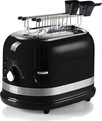 Ariete Moderna 00C014902AR0 2 Dilim Kırıntı Tepsili Telli 815 W Siyah Vintage Mini Ekmek Kızartma Makinesi