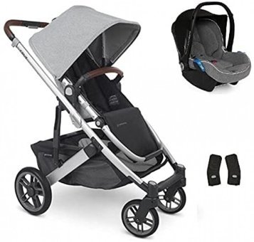 Uppababy Cruz V2 Çift Yönlü Katlanabilir Tek Elle Kapanan 360 Derece Dönen Tam Yatar Travel Sistem Bebek Arabası Gri