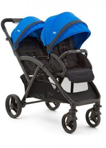 Joie S 61424 Evalite Duo Tandem Katlanabilir Tek Elle Kapanan 360 Derece Dönen Tam Yatar Puset Bebek Arabası Mavi