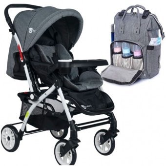 4 Baby AB-321 Çift Yönlü Katlanabilir 360 Derece Dönen Tam Yatar Kabin Tipi Travel Sistem Bebek Arabası