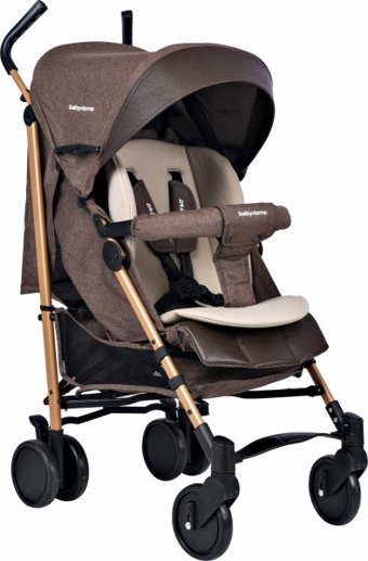 Baby Home 107 Clark Katlanabilir 360 Derece Dönen Tam Yatar Kabin Tipi Puset Bebek Arabası Kahverengi