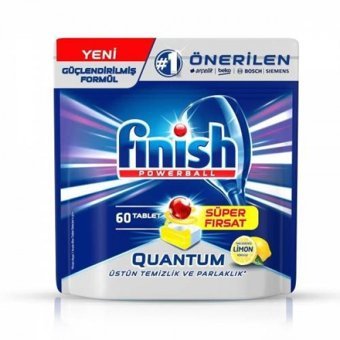 Finish Quantum Limon Kokulu Tablet Bulaşık Makinesi Deterjanı 60 Adet