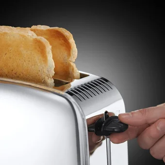 Russell Hobbs 23311-56 Victory Classic 2 Dilim Kırıntı Tepsili Telli Akıllı 1600 W İnox Mini Ekmek Kızartma Makinesi