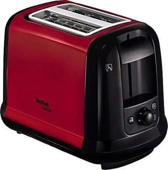 Tefal Subito 2 Dilim Kırıntı Tepsili Akıllı 850 W Kırmızı Mini Ekmek Kızartma Makinesi