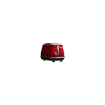 Delonghi Brillante CTJ 2103.R 2 Dilim Kırıntı Tepsili Telli 900 W Kırmızı Vintage Mini Ekmek Kızartma Makinesi