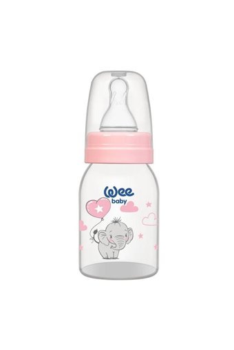 Wee Baby 877 Polipropilen Gaz Yapmayan Antikolik Yenidoğan Kulpsuz 0-6 Ay Renkli Yuvarlak Uçlu Bebek Biberon 125 ml