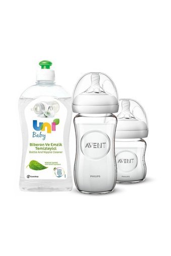 Philips Avent Polipropilen Gaz Yapmayan Antikolik Yenidoğan Yavaş Akışlı Kulpsuz 0+ Ay Şeffaf Yuvarlak Uçlu Bebek Biberon Seti 240 ml + 120 ml