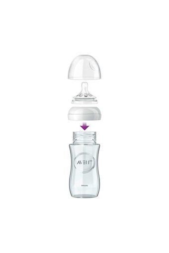 Philips Avent Polipropilen Gaz Yapmayan Antikolik Yenidoğan Yavaş Akışlı Kulpsuz 0+ Ay Şeffaf Yuvarlak Uçlu Bebek Biberon Seti 240 ml + 120 ml