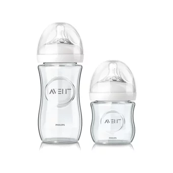Philips Avent Natural Cam Gaz Yapmayan Antikolik Yenidoğan Yavaş Akışlı Kulpsuz 0+ Ay Şeffaf Yuvarlak Uçlu Bebek Biberon Seti 240 ml + 120 ml